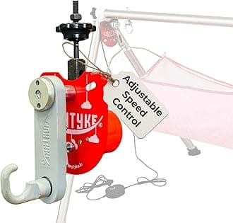 TINYTYKE Automation Kit (Cradle Not Included) w/Manual Hook - Automatic Jhula for Kids 0-3 years - Portable Automatic Cradle Kit w/ Pink Cloth - Fits Square Round Frame - Adjustable Speed - Up to 20kg