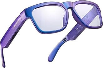 OhO Bluetooth Glasses,Voice Control and Open Ear Style Smart Glasses to Listen Music and Calls,UV400 Protection Lens