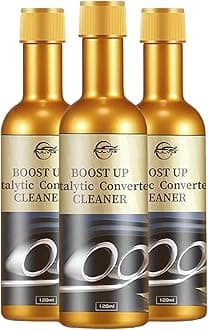 Catalytic Converter Cleaner for Car Engine Cleaner Powerful Booster Cleaner Oxygen Sensor The Fuel Injectors Cylinder Heads Cleaning Agent (3Pcs)