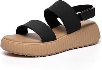 Women's Comfortable Walking Sandals Casual Summer Outdoor Open Toe Low Flatform Platform Wedge Sandals