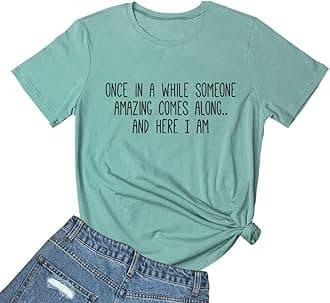 BLACKMYTHWomen's Graphic Funny T Shirt Cute Tops Teen Girl Tee