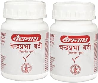 Baidyanath Chandraprabha Bati 80 Tablet (Pack of 2), Enriched with Shuddha Shilajit and 40 others ayurvedic herbs
