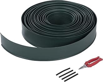 Landscape Edging Kit 60ft 4in Tall, Garden Edging Border with Connectors and Scissors, PE&PP Material Edging for Landscaping Flower Beds and Lawn, Green