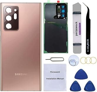 Rear Cover Back Glass Replacement for Samsung Galaxy Note 20 Ultra 6.9 inches 5G with Reparing Toolkit and Pre-Installed Adhesive (Mystic Bronze)