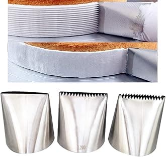 Piping Tips For Cake Decorating, Stainless Steel Icing Piping Nozzles For Pastry Fondant Decorating Tools (C)