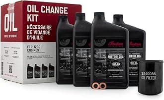 Oil Change Kit for All 60 & 69 Cu In Liquid-Cooled Scout Engines, 4 Quarts 15W-60 Full Synthetic Oil, 1 Oil Filter, 2 Washers, Clutch Performance, Engine Protection - 2880191
