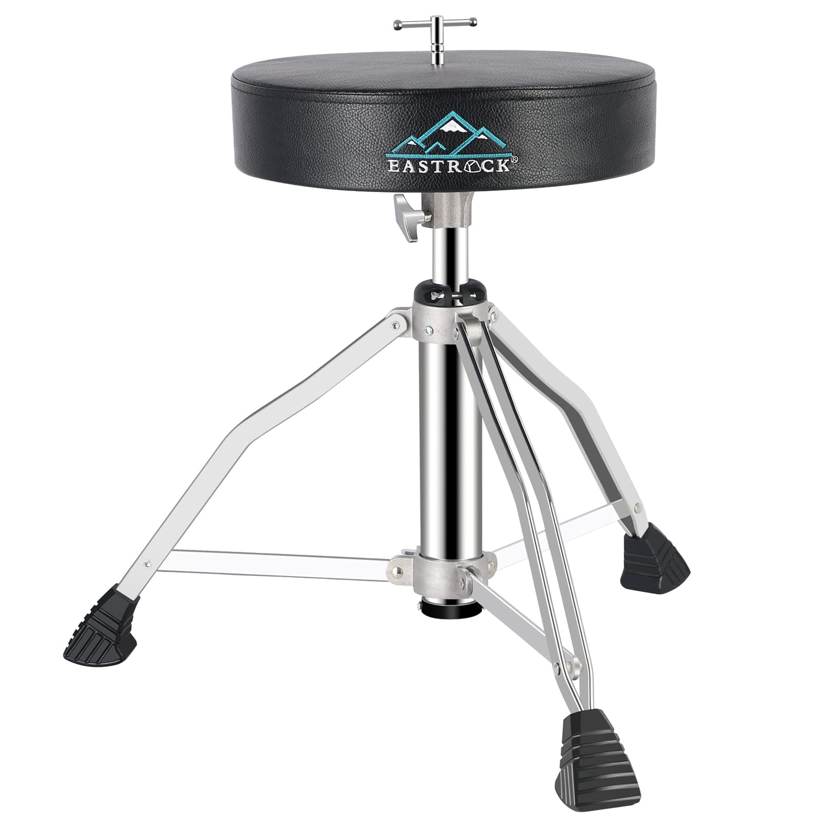 Drum Throne Drum Seat Height Adjustable,Rotatable Padded Drum Stools Motorcycle Style Drum Chair with Anti-Slip Feet for Drummers,Adult (Professional)