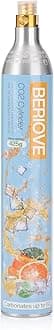 CO2 Cylinder for Soda Maker - 60L Durable CO2 Cartridges, Exchange Carbonator & Sparkling Water - Carbonates Any Drink with Threaded Cylinders