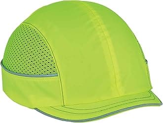 Ergodyne Safety Bump Cap, Baseball Hat Style, Comfortable Head Protection, Micro Brim, Skullerz 8950, Lime