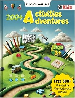 200+ Adventure Activity Book for Kids, Early Learning Educational Book with 500+ Free Worksheets & Parenting Tips, Brain Booster Books for Kids 3 - 4 Years