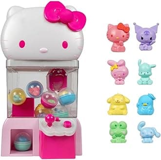 Hello Kitty and Friends, 12” Claw Machine with 8 Collectible Mini Figures - Officially Licensed Sanrio Product from (Amazon Exclusive)