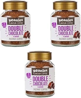 Beanies Double Chocolate Flavour Instant Coffee 50g, 3 Pack