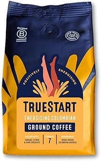 Ground Coffee 200g, Smooth Energising Colombian - Ground Coffee for Cafetiere, V60 & Aeropress, Mycotoxin-Free, Rich in Antioxidants, Freshly Hand Roasted Speciality Grade, Medium Roast