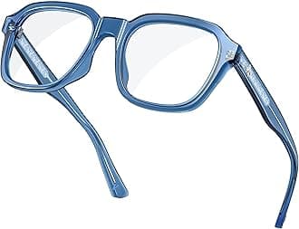 VISOONE Oversized Square Blue Light Blocking Glasses Fashion Computer Eyewear for Women and Men BENNETT