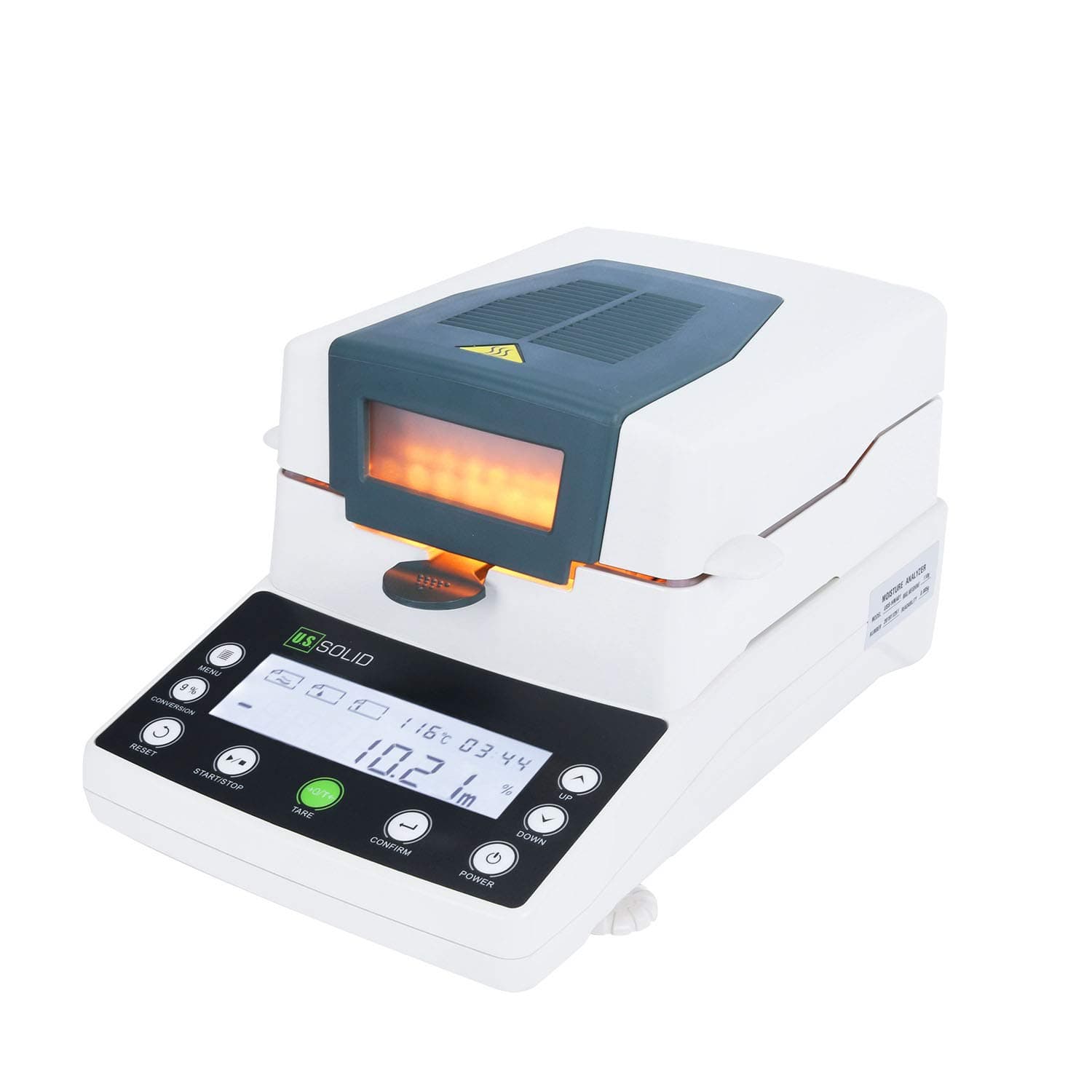 U.S. Solid Moisture Analyzer - 0.1% Readability, 110 g x 5 mg USS-HMA01 Moisture Balance