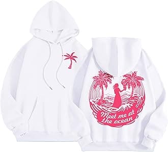 Pink Puff Graphic Hoodies for Teen Girls Kids Womens Cute Letter Print Casual Preppy Sweatshirts Oversized Long Sleeve Y2K Streetwear Tops Pullover