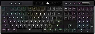 Corsair K100 AIR Wireless RGB Mechanical Gaming Keyboard - Ultra-Thin, Sub-1ms Slipstream, Low-Latency Bluetooth, MX Ultra Low Profile Keyswitches - NA Layout, QWERTY - Black