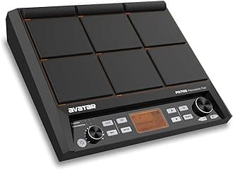 PD705 Sample Pad Percussion Multipad Portable Electric Drum Set Drum Machine With Built-in 592 Sounds, Metronome, Effecter, Looper, Support USB/MIDI/AUX Connectivity