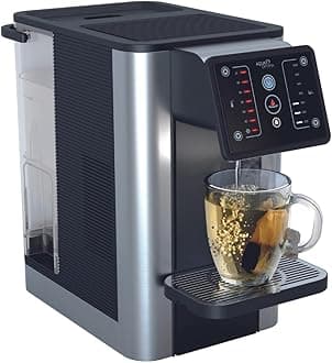 AUR002 Improved Quick Heating Hot Water Dispenser, Water Cooler, Electric Kettle, Countertop Water Filter, 7 Temperatures, Dispenses Cold Water, Zero Installation, Includes 1 Filter