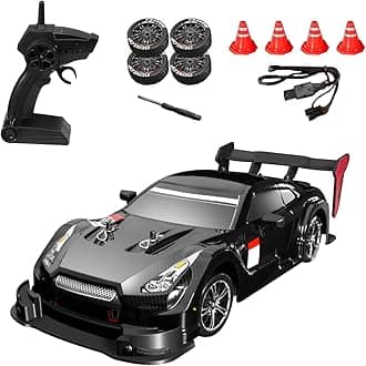 RC Drift Car, 1:16 30km/h 4WD Remote Control Racing Car with Lights, Electric Toy Car Kids Gift RTR