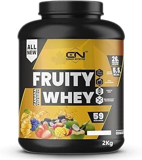 Canada Nutrition Fruity Whey Protein Isolate, 26g Protein, 5.5 BCAAs, 6g Glutamine, 15g EAA | Muscle-Building Whey Protein Supplement, Refreshing Whey for Men & Women [Kesar Pista, 2kg]