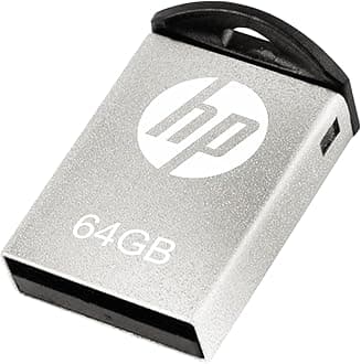 HP 64GB USB 2.0 Super Mini Metal Shockproof Splashproof Dustproof Flash Drive v222w HPFD222W-64