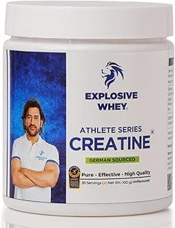 - German Sourced Unflavoured Creatine Monohydrate - Trusted by M.S. Dhoni & Kedar Jadhav | Boost Muscle Strength & Performance| Informed-Sport Certified (100 Gm)