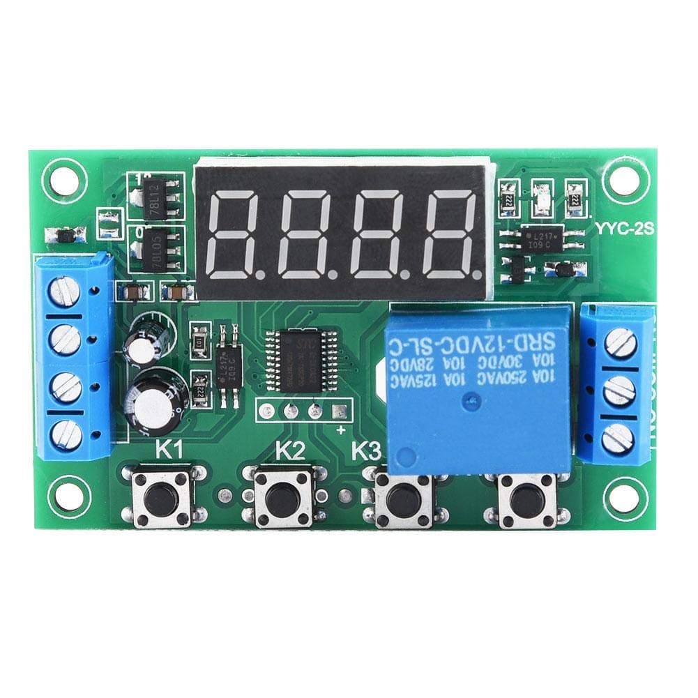 Digital Timer Relay Module with LED Display Adjustable 24 Functions for Industrial Home