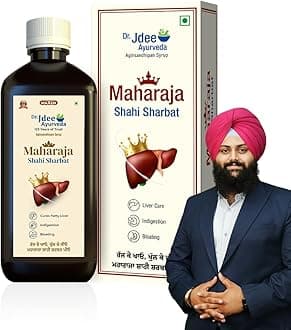 Maharaja Shahi Sharbat by Dr. Jdee Ayurveda | 500ml | Ayurvedic Liver Detox Syrup | Supports Liver & Kidney Functions