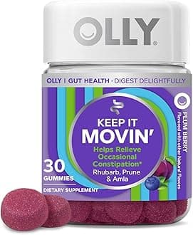 Keep it Moving Constipation Relief, Rhubarb, Prunes, Amla - Plum Berry Flavor - 30ct