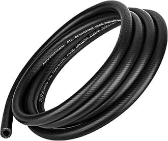 3/8 Inch (10mm) ID Fuel Line Hose 10FT NBR Rubber Push Lock Hose High Pressure 300PSI for Automotive Fuel Systems Engines