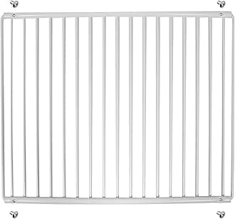 SPARES2GO Universal Fridge Freezer Shelf Adjustable White Plastic Coated Extendable Arms (Large, 425mm - 670mm x 320mm)