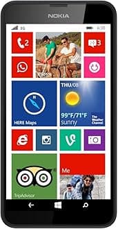 NOKIA Lumia 630 8GB Black Factory Unlocked GSM 3G 2G (2G 850/900/1800/1900 & 3G 900/2100)