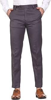 MALENO Slim Fit Men Cotton Blend Formal Trouser