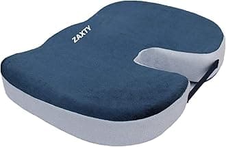 Orthopaedic Foam Coccyx Cushion Seat for Tailbone Pain, Sciatica, Lower Back Support and Pain Relief Ventilated Seat Cushion with Removable Cover for Office/Home Chair