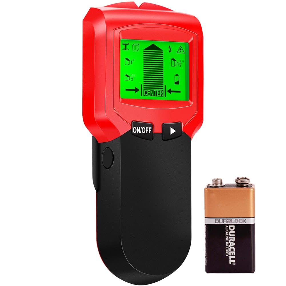 Stud Finder Center-Finding Multi-Function Precision Wood Metal and AC Wire Scanning Wall Stud Finder Detector with LCD Display