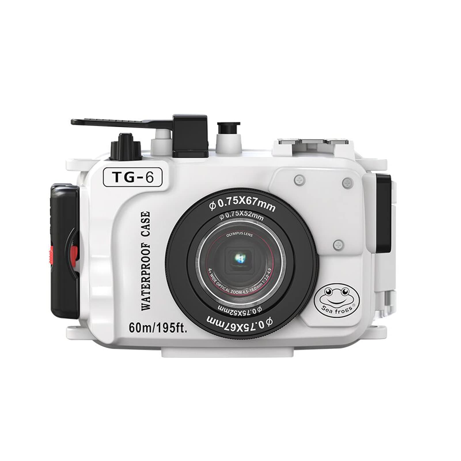 waterproof case，Camera Waterproof Housing Diving Case Protective Shell Underwater 60m/195ft Replacement for Olympus TG-6 Camera