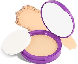 Longwear Compact with Castor Oil & Vitamin E | PressedSetting Powder with UV Protection | Matte & Long Lasting | 9gm - 03 Honey