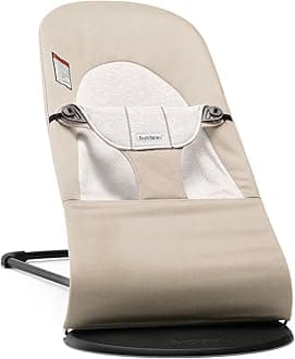 BABYBJÖRN Bouncer Balance Soft, Cotton/Jersey, Beige/Gray