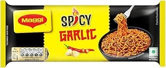 - Spicy Garlic Noodles | Fiery & Garlic Twist | Instant & Easy Snack | 248g Pack