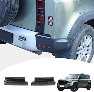 Car Taillight Bumper Both Sides Tail Lights The Underside Decorative Cover Compatible with Land Rover Defender 90 110 130 2020-2024 Rear Bumper Side Panel Trim Cover (Carbon Fiber)