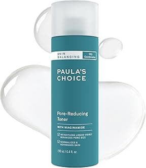 SKIN BALANCING Pore-Reducing Face Toner with Niacinamide, for Oily Skin & Combination, Minimizes Large Pores, Controls Oil & Shine, Hydrates & Replenishes, Fragrance-Free