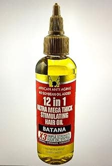 African Anti Aging 12 in 1 ultra mega thick stimulating hair oil Batana - 3.38 OZ