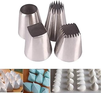 Piping Tips For Cake Decorating, Stainless Steel Icing Piping Nozzles For Pastry Fondant Decorating Tools