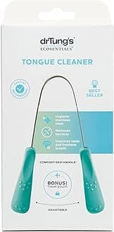 Dr. Tung's Tongue Cleaner, Stainless Steel (colors may vary)