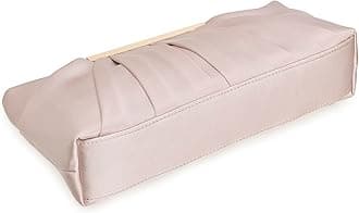 CHARMING TAILOR Clutch Evening Bag Elegant Pleated Satin Formal Handbag Simple Classy Purse for Women