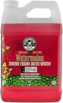 Car Wash Soap for Foam Cannon or Bucket, Watermelon Snow Foam Car Wash Soap for Trucks, Motorcycles, RVs & More, Super Suds, Watermelon Scent - 128 oz (1 Gallon)