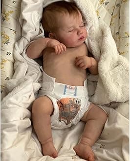 Lonian Sleeping 20 inch 50cm Full Body SiliconeVinyl Real Touch Baby Lifelike Reborn Dolls Realistic Newborn Baby Doll Boy Toy Xmas Gift (girl)
