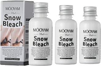 Snow Bleach Cream Private Part Whitening Cream Dark Spot Corrector Cream Whitening and Moisturizing, for Underarm Face Body Inner Thigh and Private Position (3PCS)