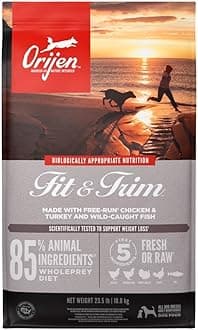 Dog Fit and Trim Recipe, 25lb, High-Protein Grain-Free Weight Management Dog Food, Packaging May Vary